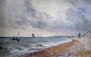 John Constable, Hove Beach,withfishing boats